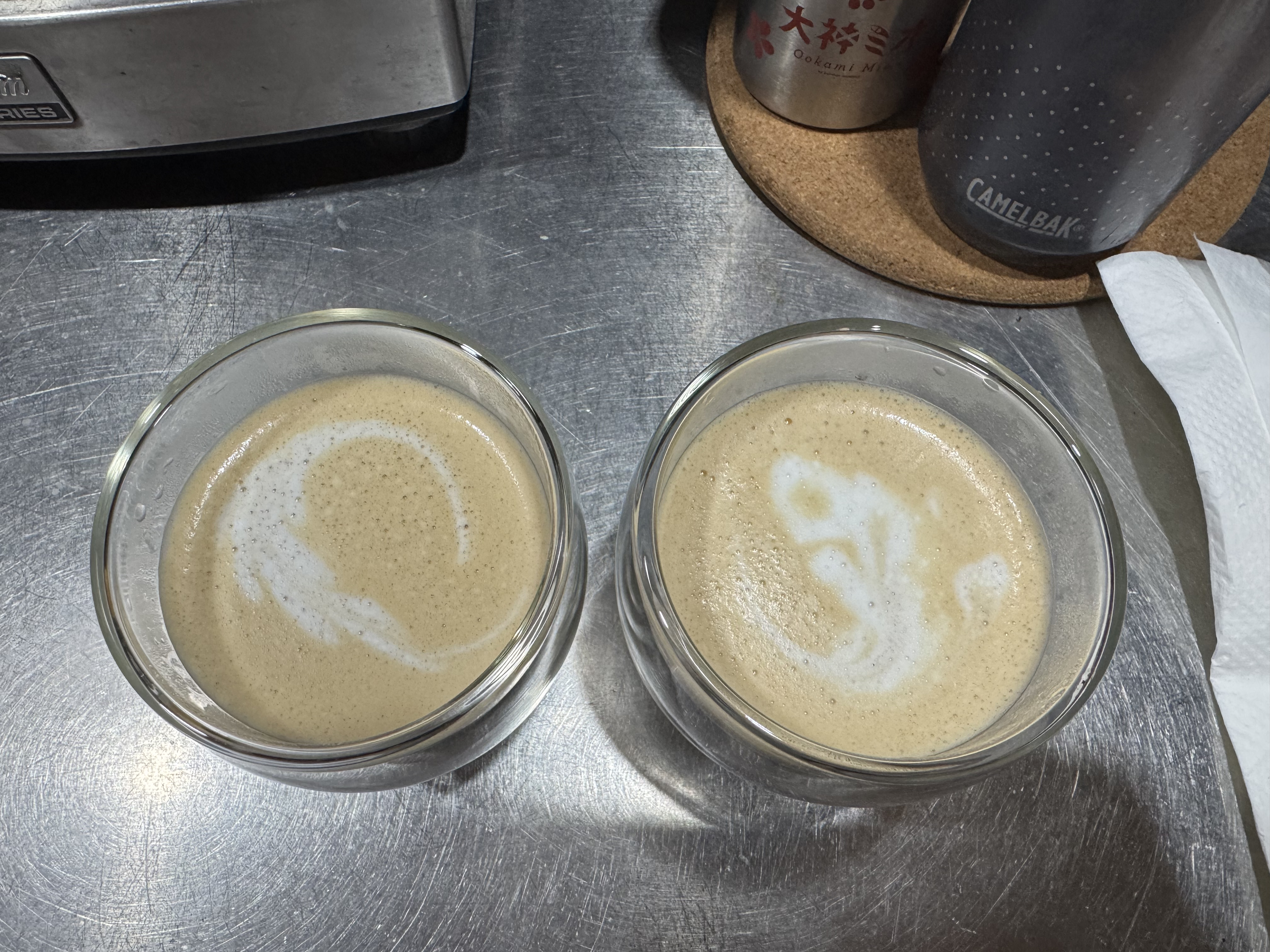 The latte art looks pretty good considering I suck at it. Taken at 2025-11-15.