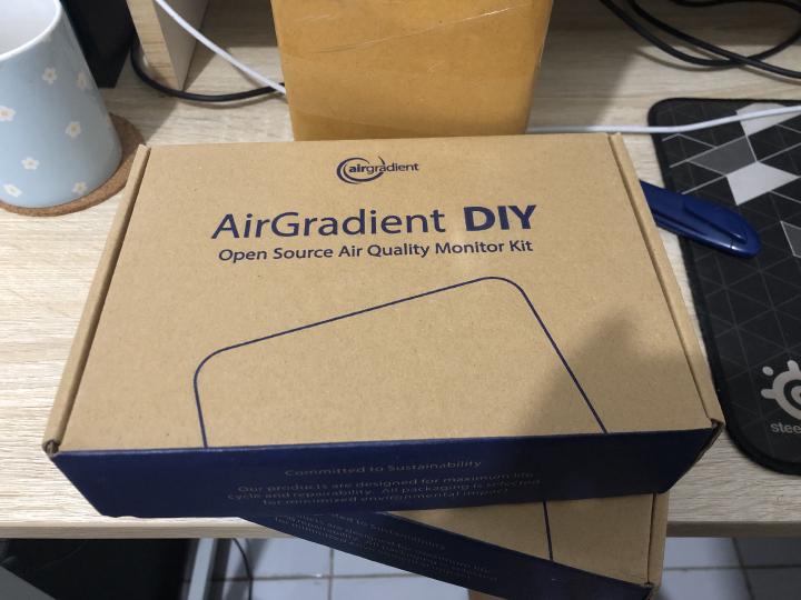 Two boxes of AirGradient Pro DIY kit.