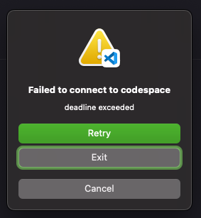 Great, now my codespace also reminds me that I exceeded the card deadline, thanks. Rarity: SSR. Solution: New codespace.